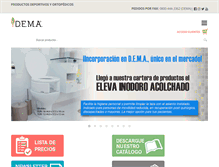 Tablet Screenshot of dema-argentina.com.ar